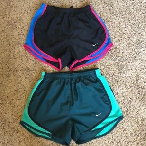 2 pairs of Nike Dr Fit shorts. Size XS